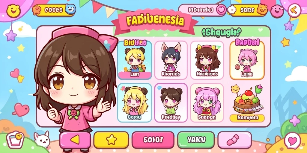 Skrin interaksi multiplayer yang memudahkan pemain.