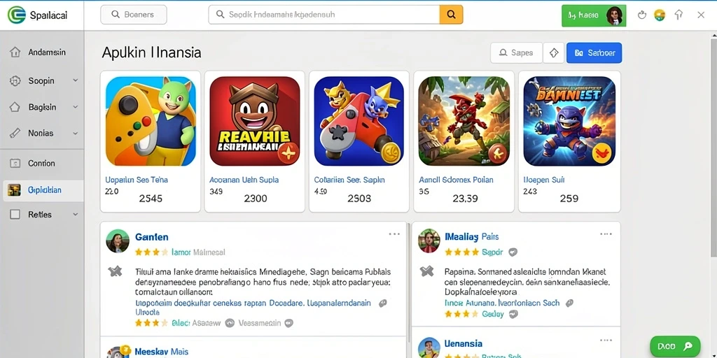 Menu utama yang mudah dinavigasi.