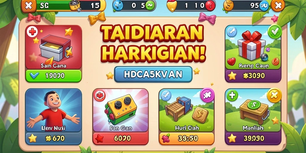 Beragam item untuk dikumpulkan selama permainan.