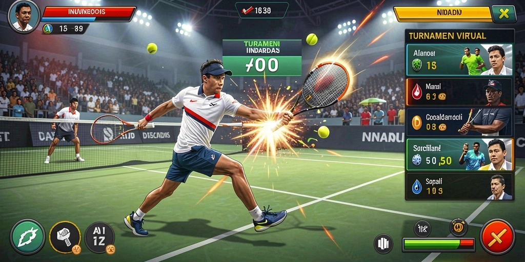 Tampilan fitur bonus yang mengggembirakan.