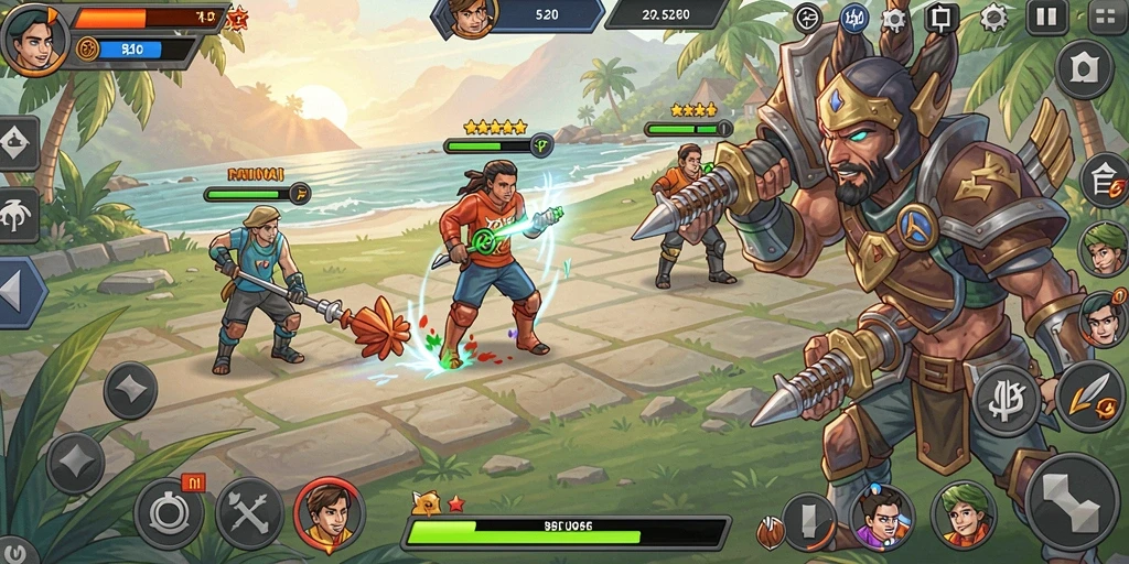 Fitur multiplayer yang memungkinkan bermain bersama teman.
