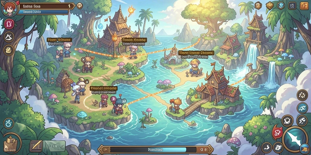 Tangkapan layar menampilkan mode multiplayer dengan teman-teman.