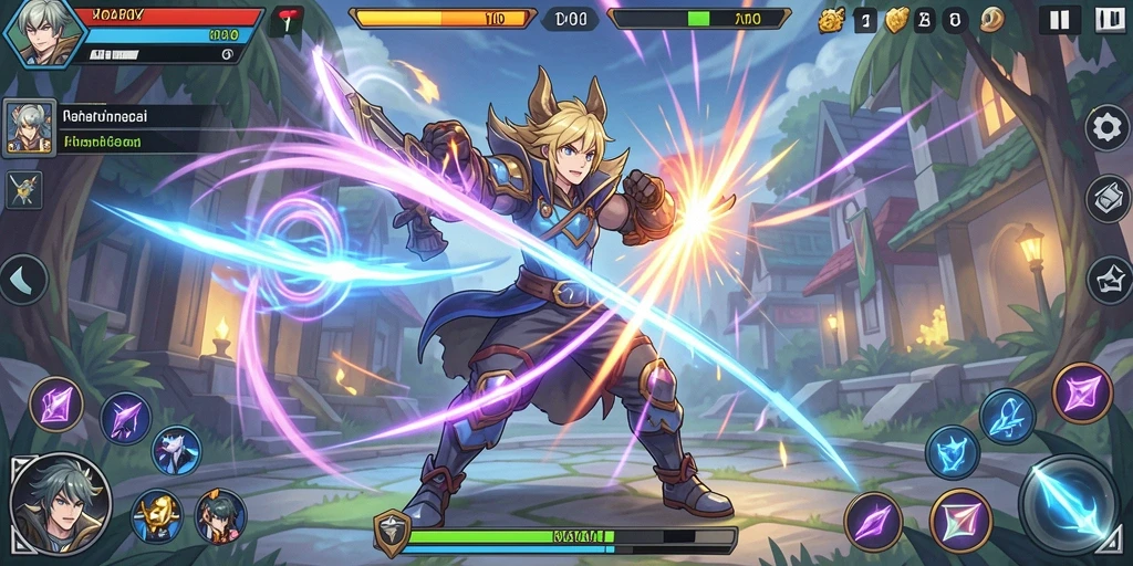 Kompetisi seru antara pemain dalam mode multiplayer.