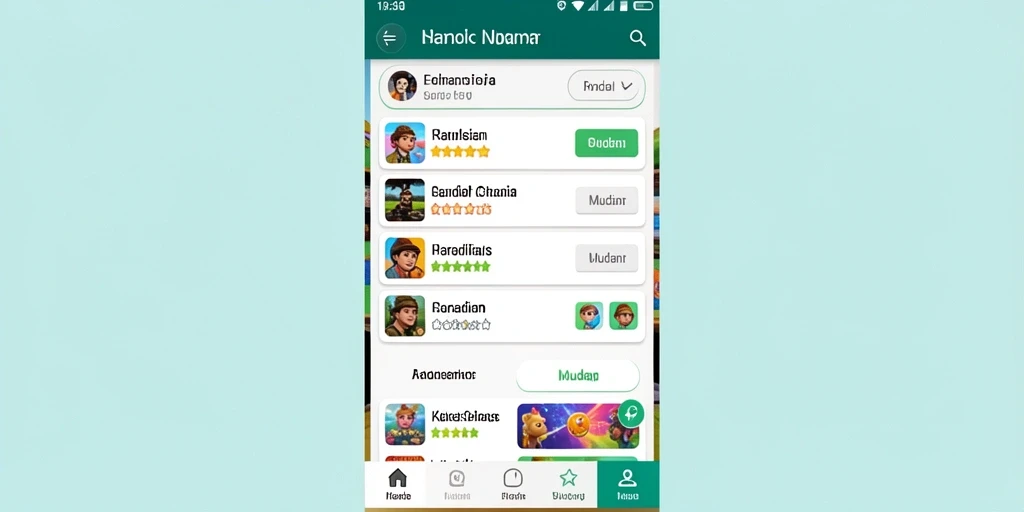 Antarmuka sederhana yang memudahkan navigasi dalam permainan.